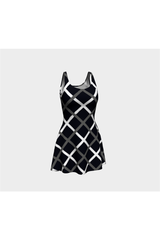 Cross Hatch Flare Dress - Objet D'Art Online Retail Store