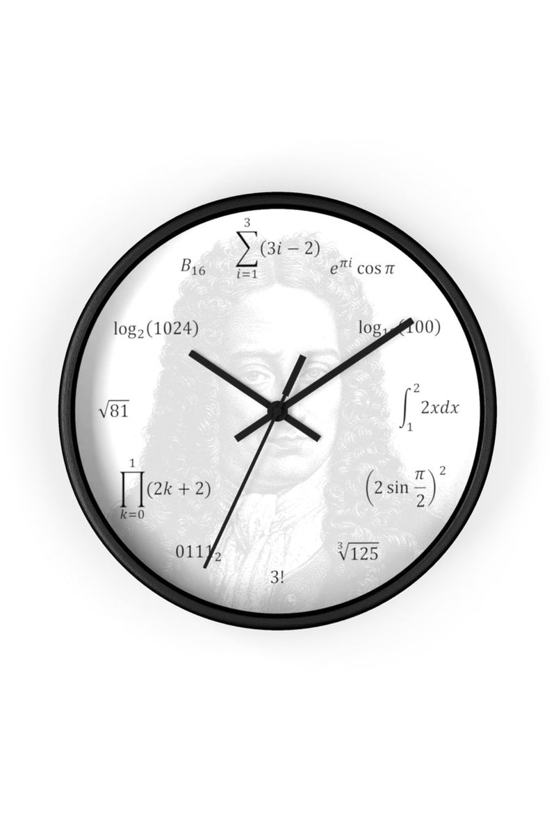 Math Equations and Notations (Gottfried Liebnez) Wall clock - Objet D'Art Online Retail Store