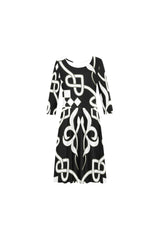 patt 5 Elbow Sleeve Ice Skater Dress (D20) - Objet D'Art