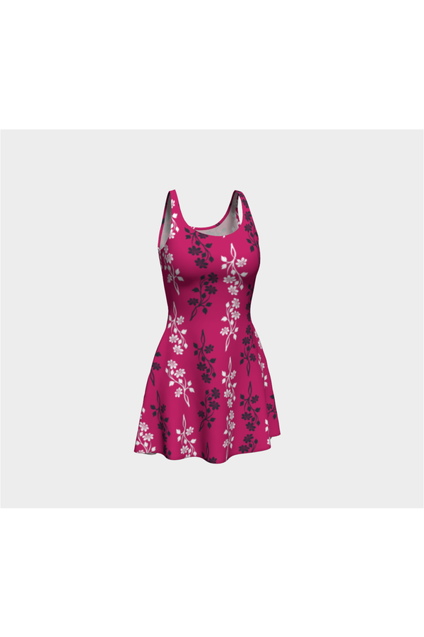 Pink Floral Dream Flare Dress - Objet D'Art