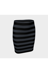 Aya Adinkra Striped Fitted Skirt - Objet D'Art Online Retail Store
