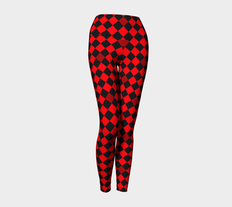 Harlequin Heights Yoga Leggings - Objet D'Art