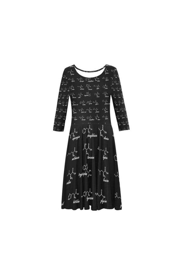 Amino Acids Elbow Sleeve Ice Skater Dress - Objet D'Art Online Retail Store