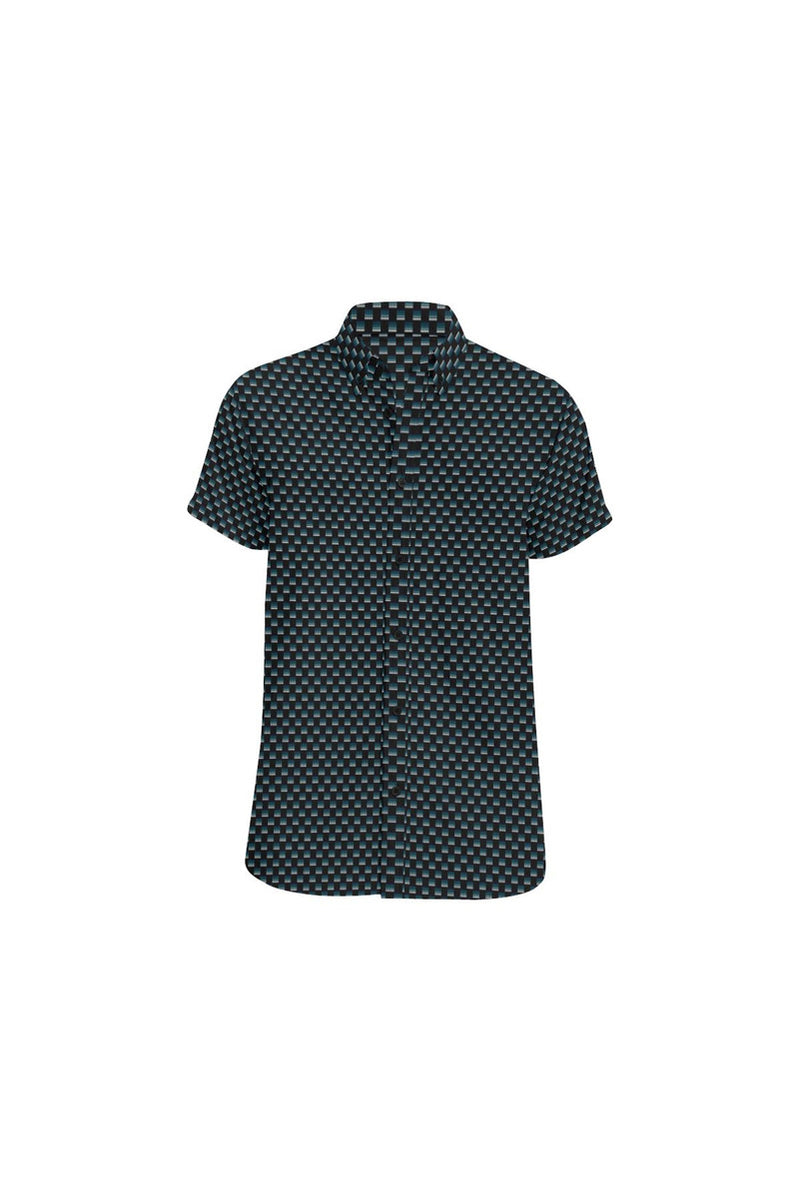 The Micro Matrix Men's Short Sleeve Shirt - Objet D'Art