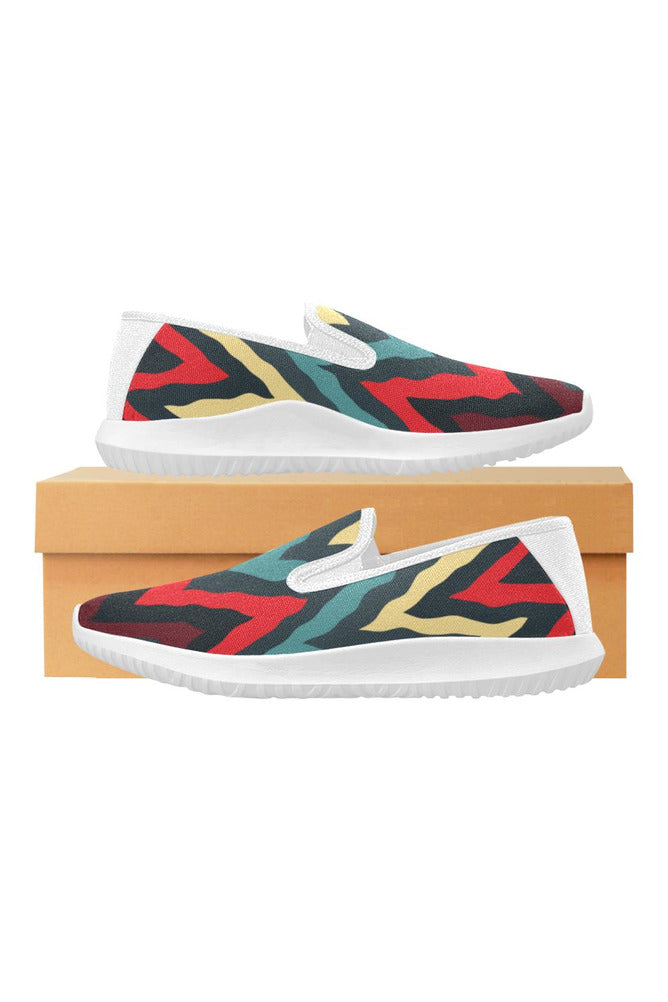 wave 3 Orion Slip-on Women's Canvas Sneakers (Model 042) - Objet D'Art
