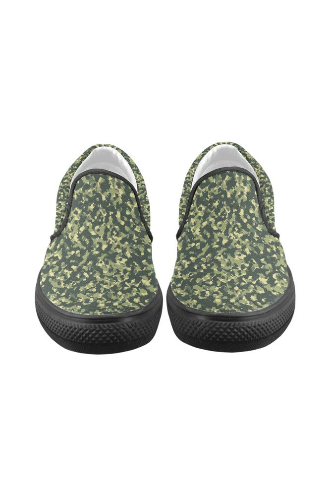 Forest Camouflage Men's Slip-on Canvas Shoes - Objet D'Art Online Retail Store