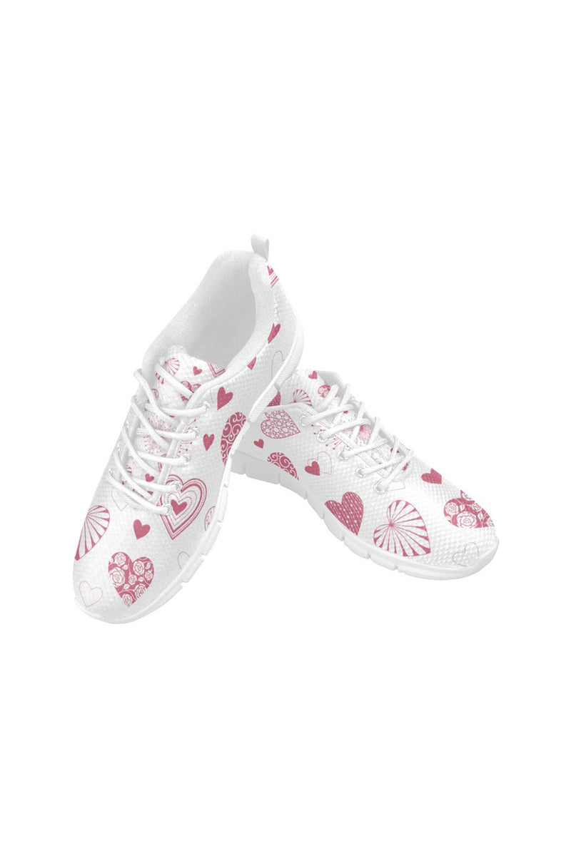 Heart Ombre Women's Breathable Running Shoes (Model 055) - Objet D'Art