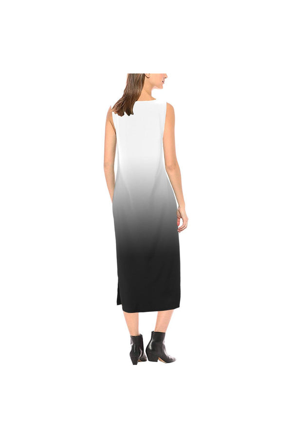 Fade Black Phaedra Sleeveless Open Fork Long Dress - Objet D'Art Online Retail Store