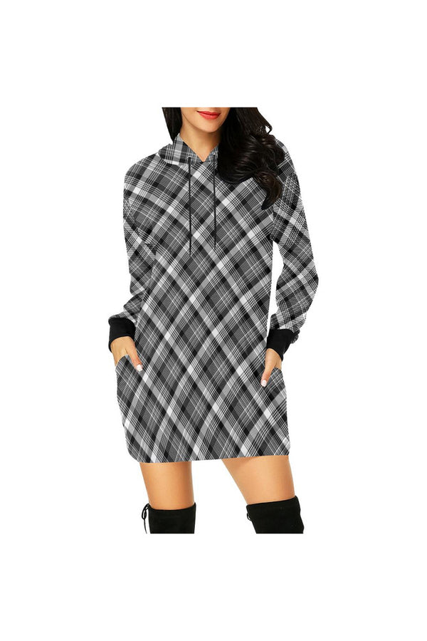 tartan H27 - HOOD All Over Print Hoodie Mini Dress (Model H27) - Objet D'Art