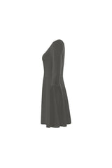 Gray Wolf 3/4 Sleeve Swing/Sundress - Objet D'Art