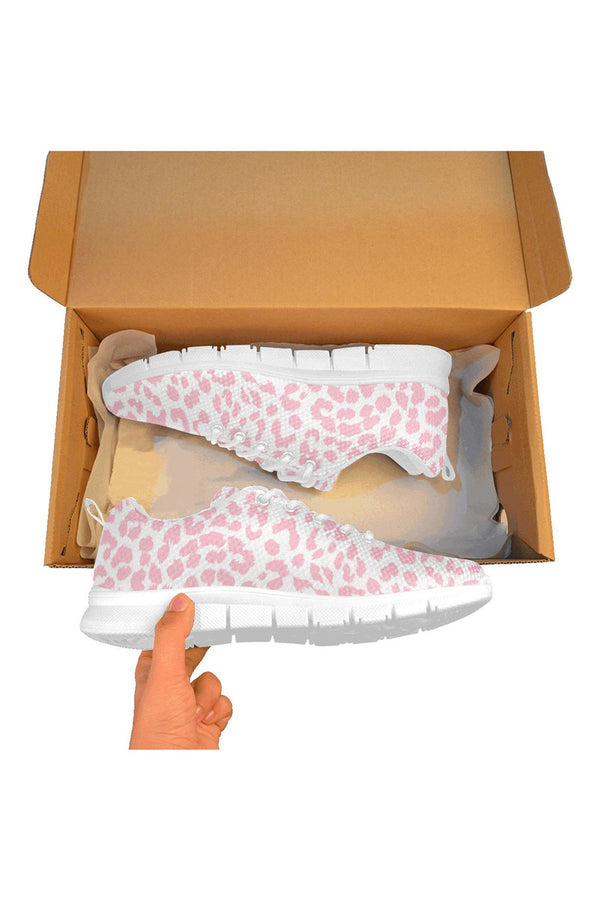 Pink Leopard Women's Breathable Running Shoes - Objet D'Art