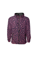 Berry Leopard Print All Over Print Windbreaker for Men - Objet D'Art Online Retail Store