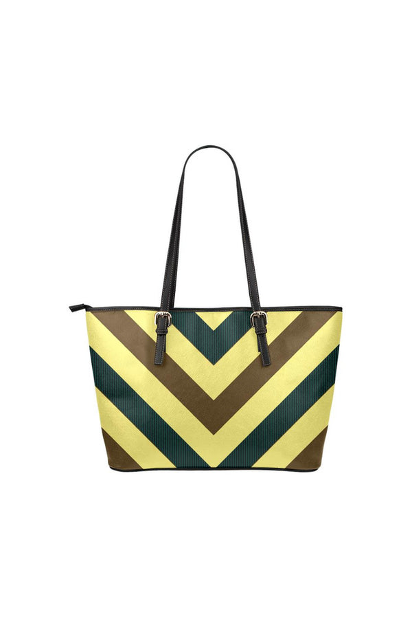 Herringbone Leather Tote Bag/Small - Objet D'Art