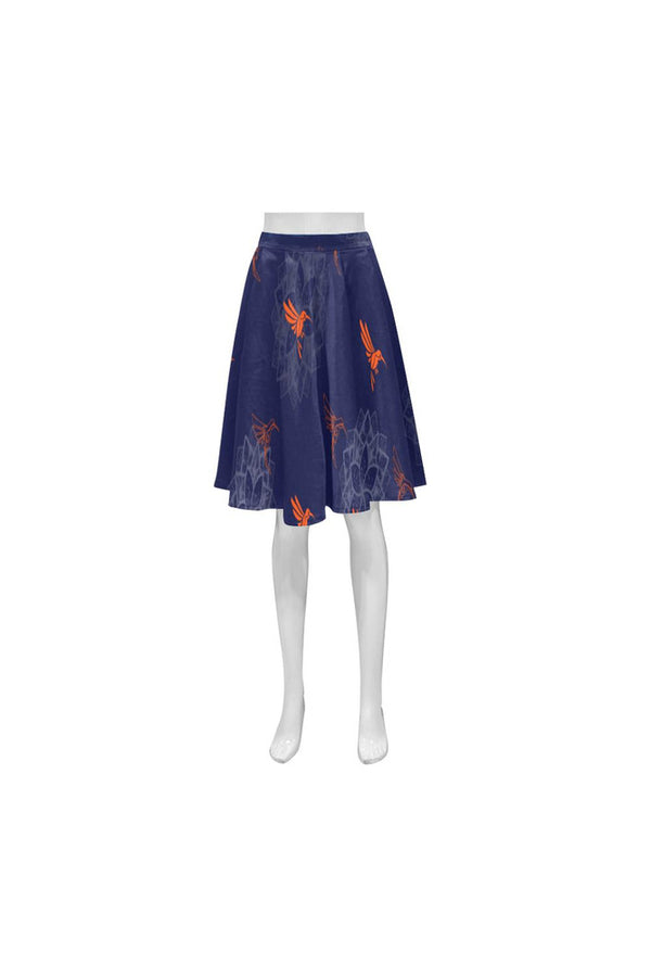 Hummingbird Orange Athena Women's Short Skirt - Objet D'Art