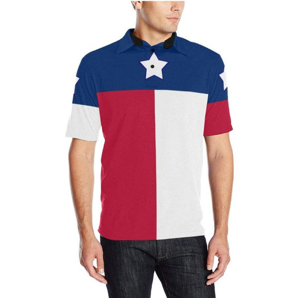 Texas Flag Men's Polo Shirt - Objet D'Art