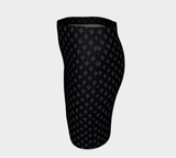 Charcoal Balloons Aloft Fitted Skirt - Objet D'Art