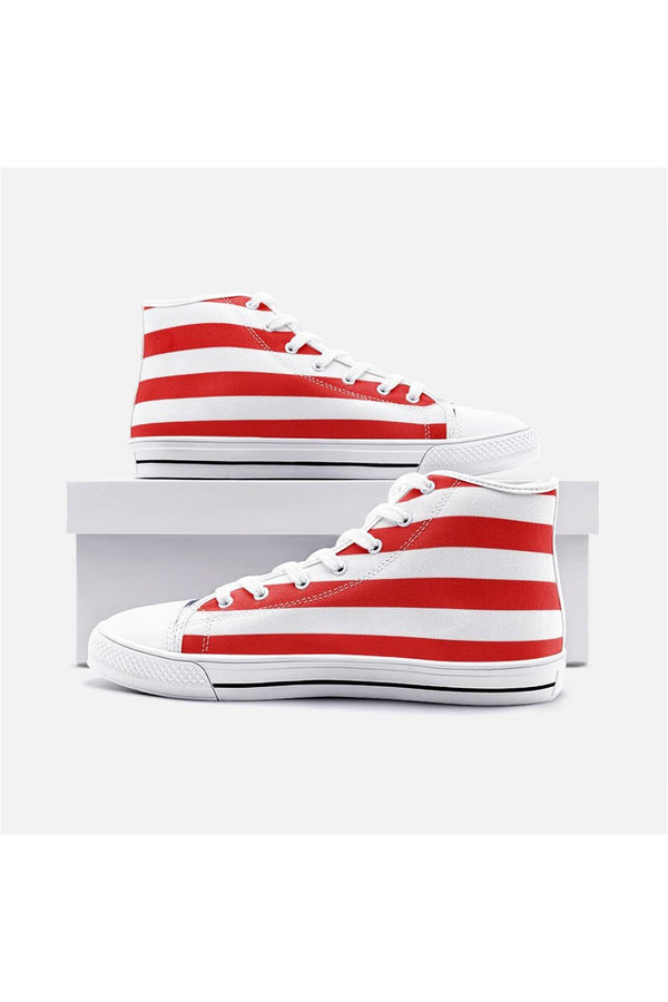 American Unisex High Top Canvas Shoes - Objet D'Art