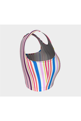 Multicolored Striped Athletic Top - Objet D'Art