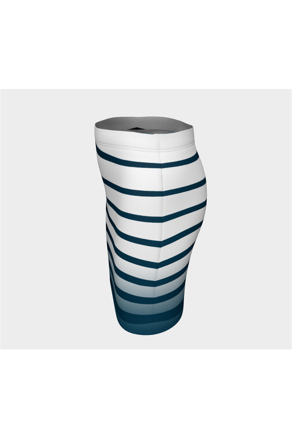White Tiburon Fitted Skirt - Objet D'Art