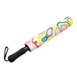 colored splat print 2 Semi-Automatic Foldable Umbrella (Model U05) - Objet D'Art
