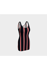 Flaming Stripes Bodycon Dress - Objet D'Art Online Retail Store