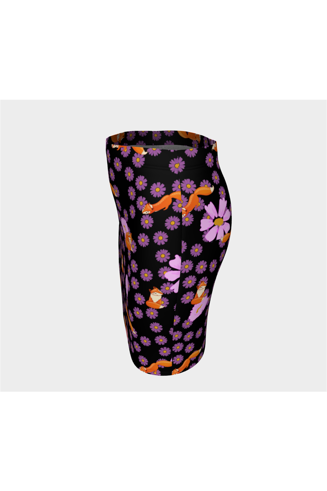 Fox and Flowers Fitted Skirt - Objet D'Art