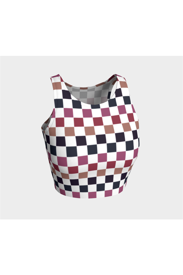 Very Berry Checkered Athletic Top - Objet D'Art