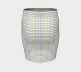 Kaleidoscope of Butterflies Fitted Skirt - Objet D'Art