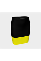 Yellow Jacket Fitted Skirt - Objet D'Art