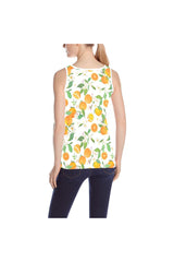 orange back All Over Print Tank Top for Women (Model T43) - Objet D'Art