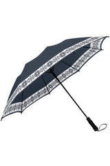 Casual & Lacey Semi-Automatic Foldable Umbrella - Objet D'Art