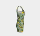Lemon Dots Bodycon Dress - Objet D'Art