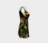 Pineapple Midnight Flare Dress - Objet D'Art