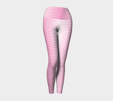 Pink Wedge Yoga Leggings - Objet D'Art