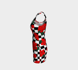 Floral Ratio Bodycon Dress - Objet D'Art