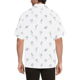 crane 4 hokusai print 2 Hawaiian Shirt (Model T58) - Objet D'Art