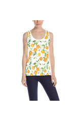 orange back All Over Print Tank Top for Women (Model T43) - Objet D'Art