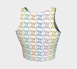 Linear Kaleidoscope Crop Top - Objet D'Art