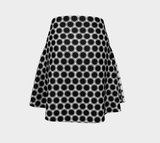 Two Tone Polkadot Flare Skirt - Objet D'Art