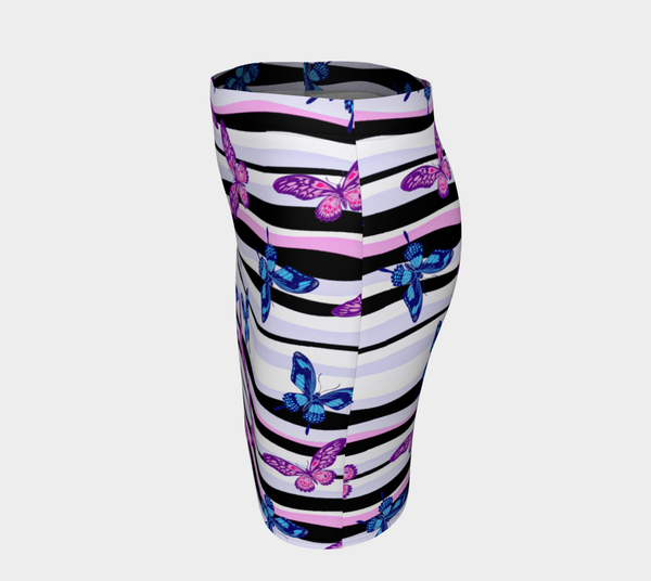 Vague de Papillons Fitted Skirt - Objet D'Art