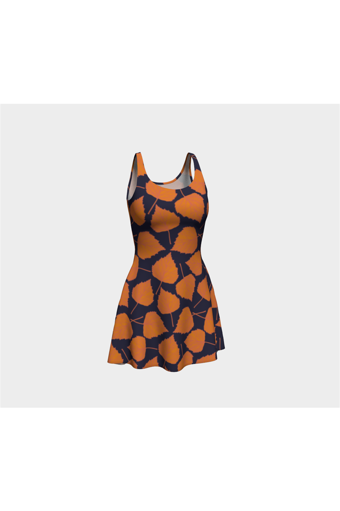 Autumn Leaves Flare Dress - Objet D'Art