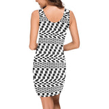 bw print A2 geometry Medea Vest Dress (Model D06) - Objet D'Art