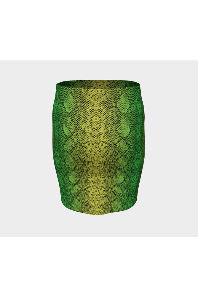 Snakeskin Fitted Skirt - Objet D'Art