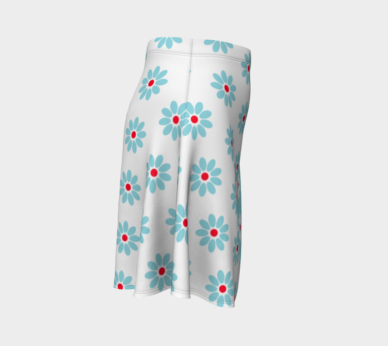 Two Tone Daisy Flare Skirt - Objet D'Art