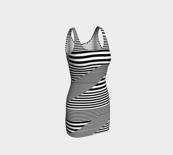 Striped Bodycon Dress - Objet D'Art