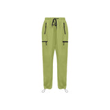 pepper stem green solid Women's Quick Dry Cargo Sweatpants (Model L65) - Objet D'Art