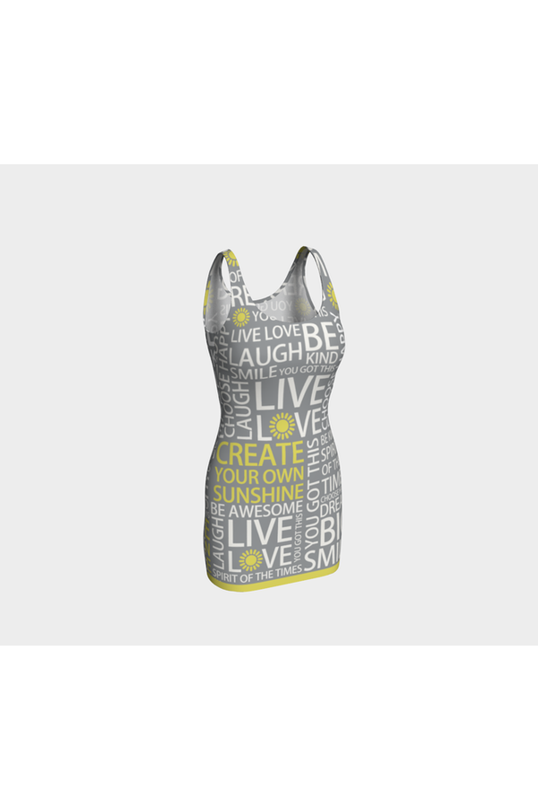 Affirmations Bodycon Dress - Objet D'Art