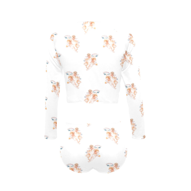 cheribum aloft smaller Long Sleeve Bikini Set (Model S27) - Objet D'Art
