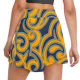 Sacred Scroll Women's Golf Skirt with Pockets - Objet D'Art