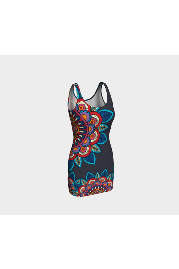 Bright Floral Bodycon Dress - Objet D'Art